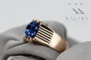 Ring Vintage Sapphire originál Vintage 14k Produkt s Pink Gold VRC007R
